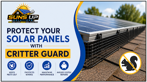 Solar panel critter guards