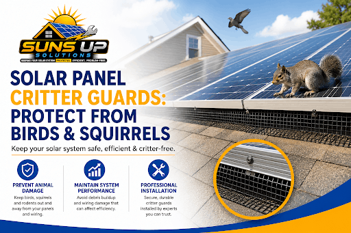 Solar Panel Critter Guards